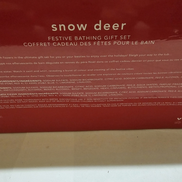 Snow deer bathing set - Picture 3 of 3